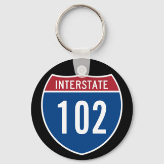 Interstate 102 keychain