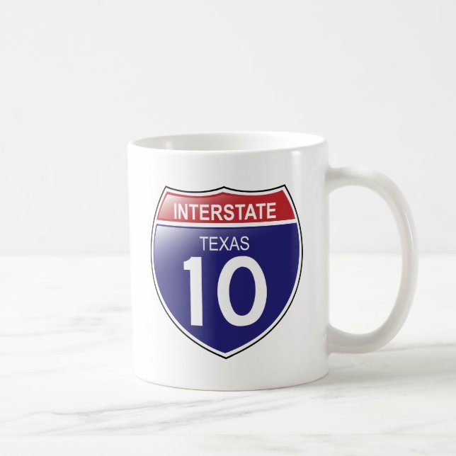 Interstate 10 in Texas Mug (Right)