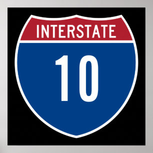 Interstate 10 poster