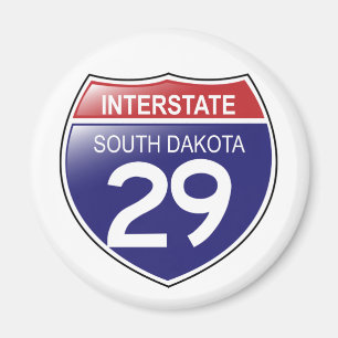 Interstate 29 South Dakota Magnet