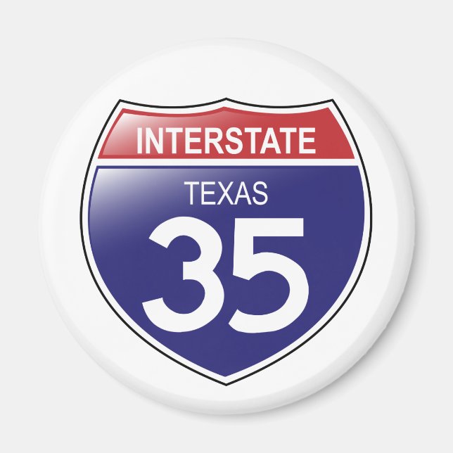 Interstate 35 Texas Magnet (Front)