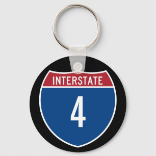 Interstate 4 keychain