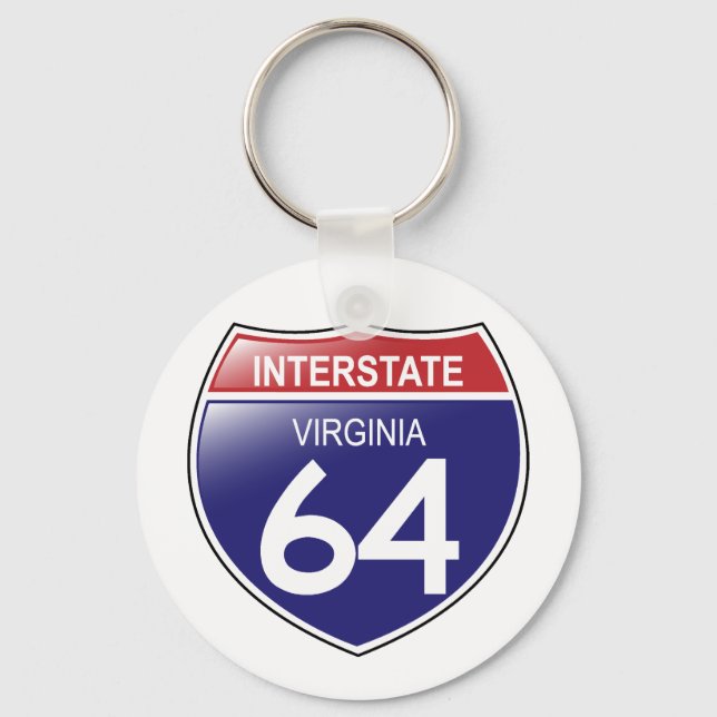 Interstate 64 in Virginia Keychain (Front)