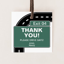 Interstate Birthday Favor Tag