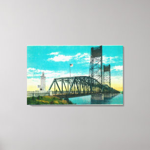 Interstate Highway Bridge over Columbia River Canvas Print