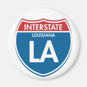 Interstate Louisiana LA Magnet