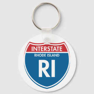 Interstate Rhode Island RI Keychain