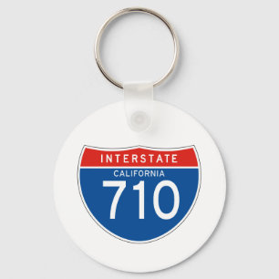 Interstate Sign 710 - California Keychain