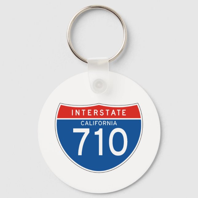 Interstate Sign 710 - California Keychain (Front)