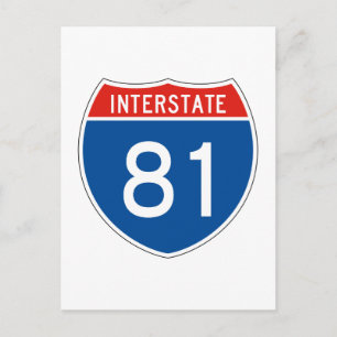 Interstate Sign 81 Postcard
