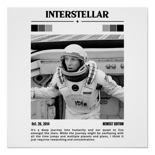 Interstellar Movie Poster art (Front)