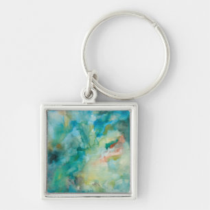 Interstellar   Teal Blue Sky Keychain