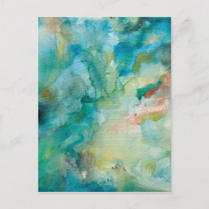 Interstellar   Teal Blue Sky Postcard