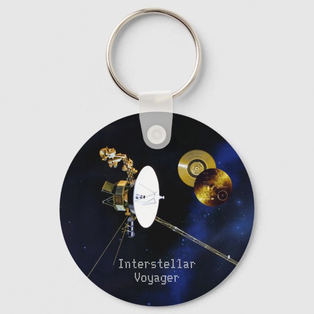 Interstellar Voyager Spacecraft Keychain (Front)