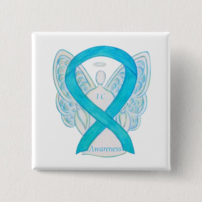 Interstitial Cystitis (IC) Awareness Ribbon Pin (Front)