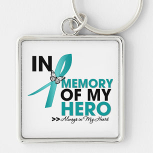 Interstitial Cystitis Tribute In Memory of My Hero Keychain