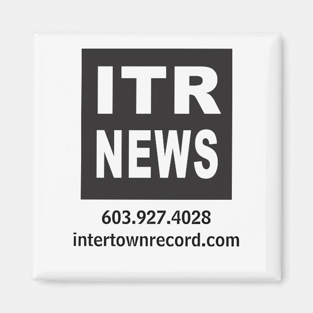 InterTown Record Square Magnet (Front)