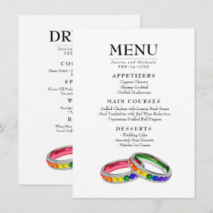 🌈 Intertwined in Pride Double‑Sided Menu & Drink