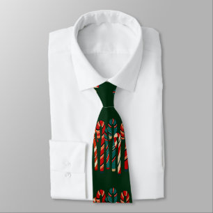 Intertwined Stripey Cane-Shaped Sugar-Sticks Tie