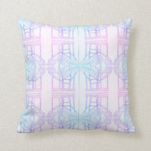 Intertwining Abstract (Raspberry) Throw Pillow