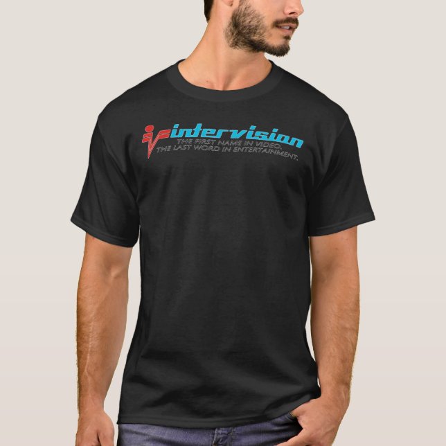 INTERVISION Video VHS logo premium t-shirt (Front)