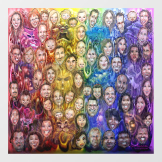 Interwoven Emotions Window Cling
