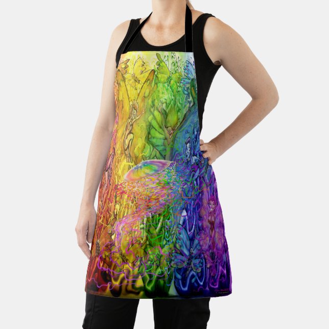 Interwoven Magic Rainbow Apron (Insitu)