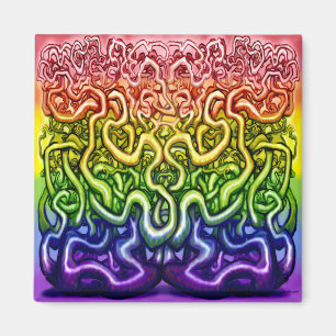 Interwoven Twisted Vines of Life Magnet