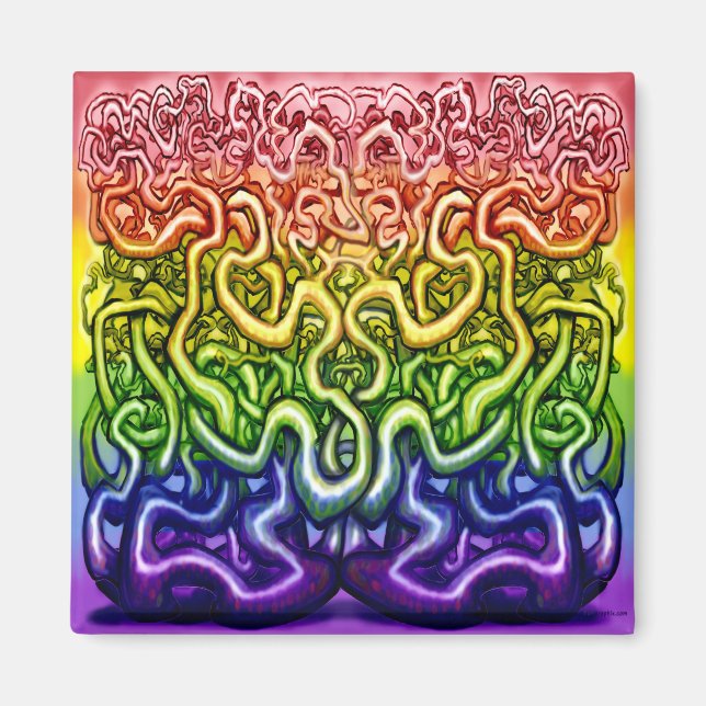 Interwoven Twisted Vines of Life Magnet (Front)