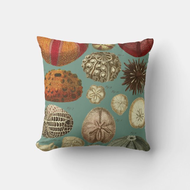 Intestina et Mollusca Linnaei Throw Pillow (Front)