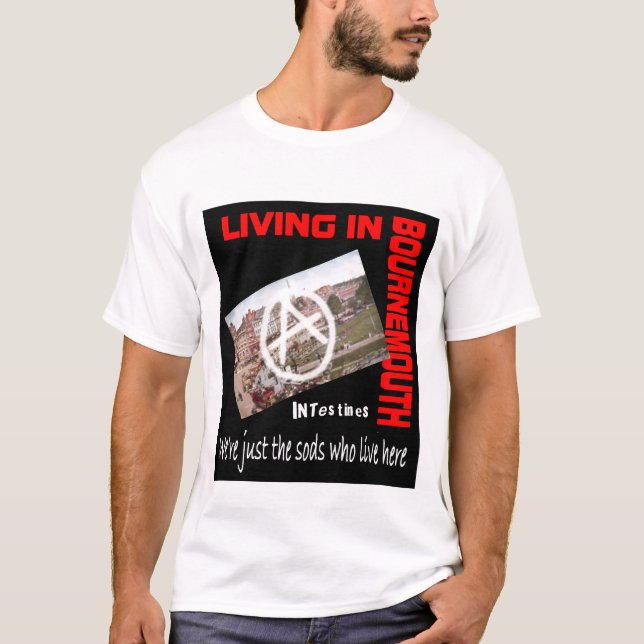 Intestins vivant dans le T-shirt de Bournemouth (Devant)