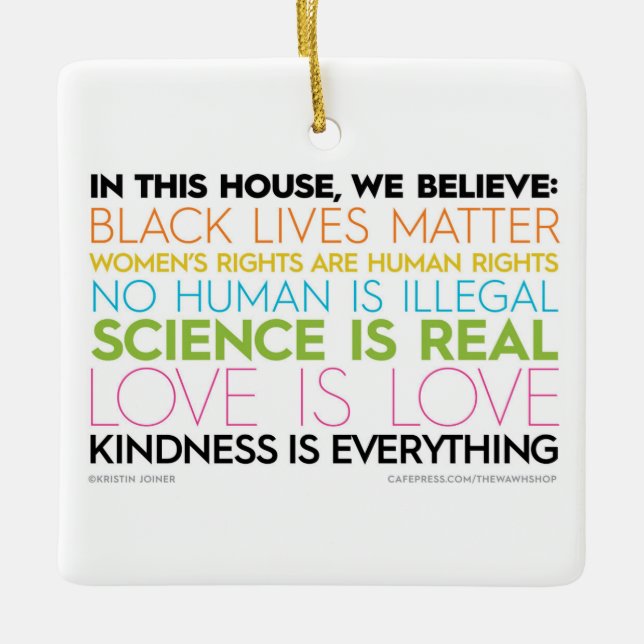 #InThisHouse Ornament (Front)