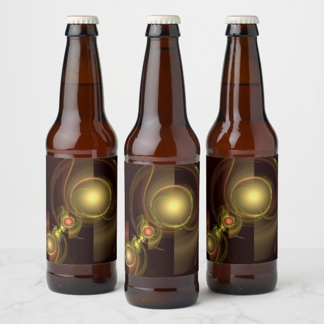 Intimate Connection Abstract Art Beer Bottle Label (Bottles)