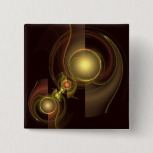 Intimate Connection Abstract Art Button (square)