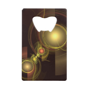 Intimate Connection Abstract Art Credit Card Bottle Opener