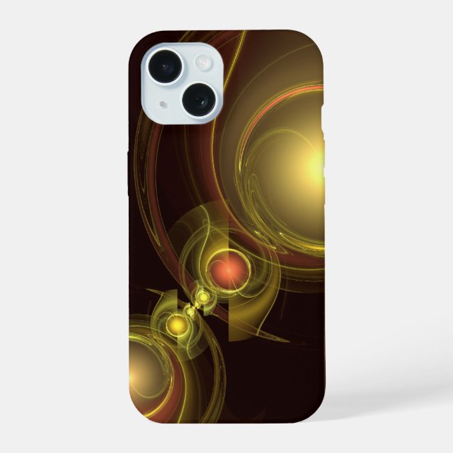 Intimate Connection Abstract Art iPhone 15 Case (Back)