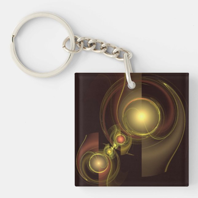 Intimate Connection Abstract Art Keychain (Front)