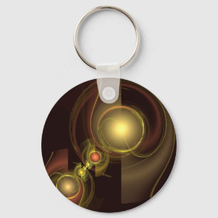 Intimate Connection Abstract Art Keychain