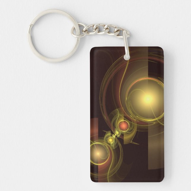 Intimate Connection Abstract Art Keychain (Front)