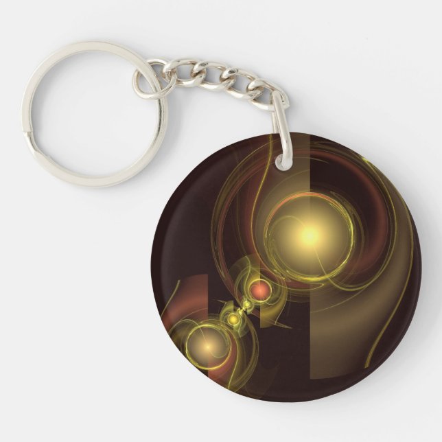 Intimate Connection Abstract Art Keychain (Front)