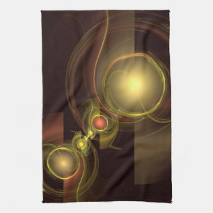 Intimate Connection Abstract Art Kitchen Towel
