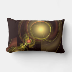 Intimate Connection Abstract Art Lumbar Pillow