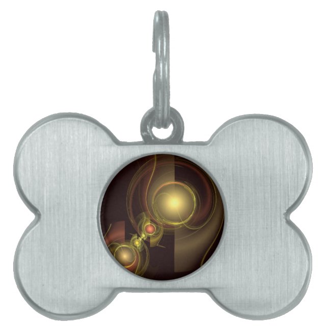 Intimate Connection Abstract Art Pet Tag (Front)