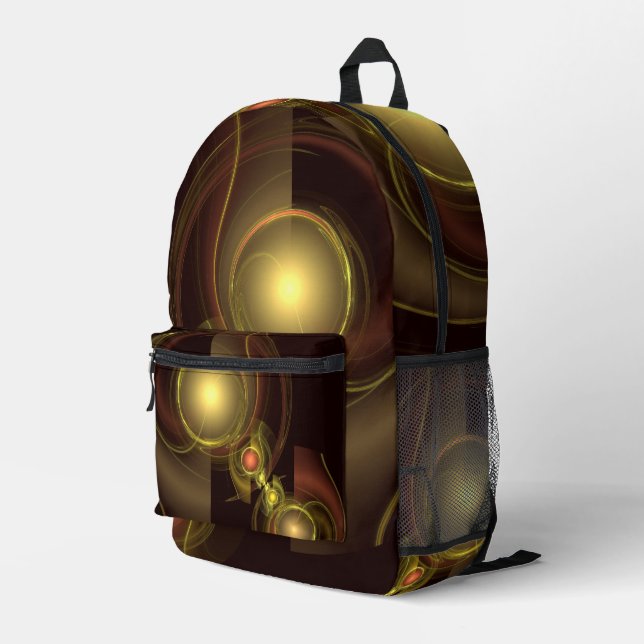 Intimate Connection Abstract Art Printed Backpack (Back Corner Right)