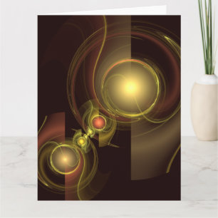 Intimate Connection Abstract Art Thank You Card
