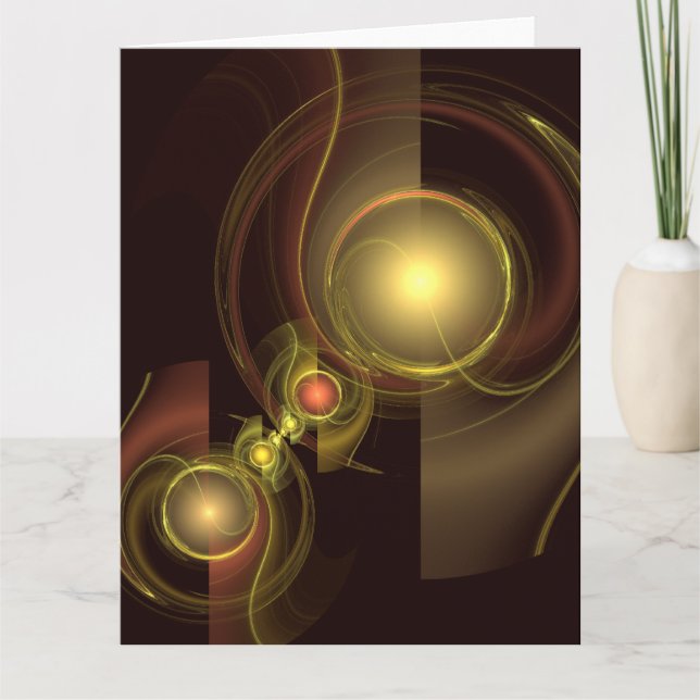 Intimate Connection Abstract Art Thank You Card (Front)