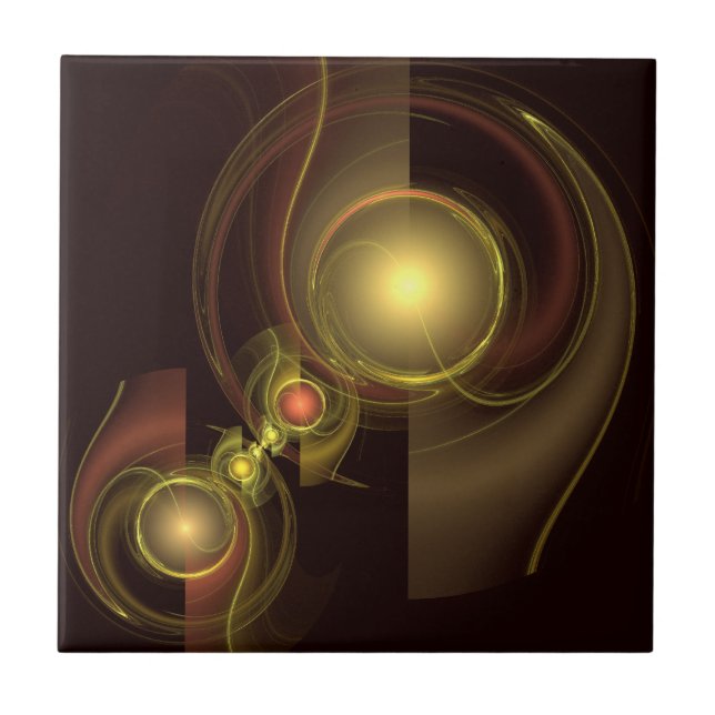 Intimate Connection Abstract Art Tile (Front)