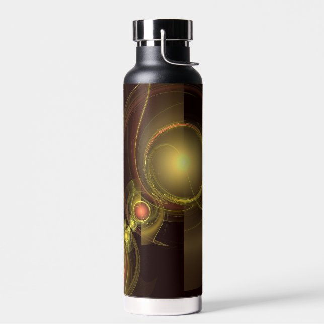 Intimate Connection Abstract Art Water Bottle (Left)