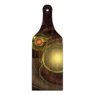Intimate Connection Golden Energy Abstract Art Cutting Board