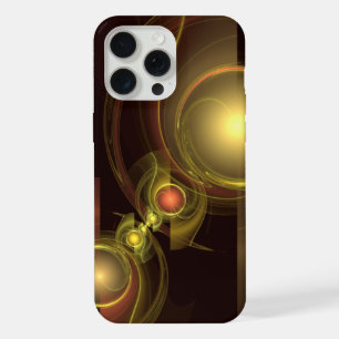 Intimate Connection Golden Energy Abstract Art iPhone 15 Pro Max Case